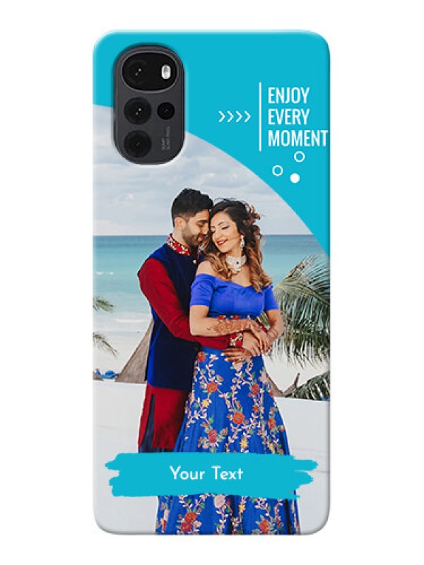 Custom Moto G22 Personalized Phone Covers: Happy Moment Design