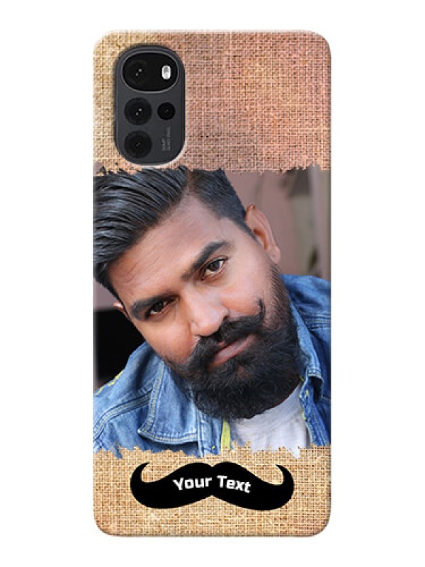 Custom Moto G22 Mobile Back Covers Online with Texture Design