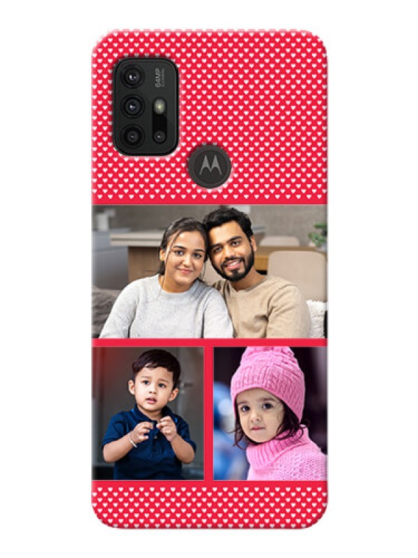 Custom Moto G30 mobile back covers online: Bulk Pic Upload Design