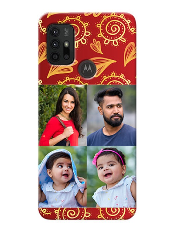 Custom Moto G30 Mobile Phone Cases: 4 Image Traditional Design