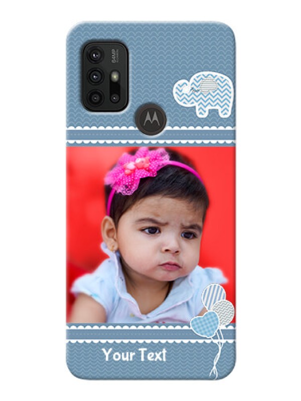 Custom Moto G30 Custom Phone Covers with Kids Pattern Design