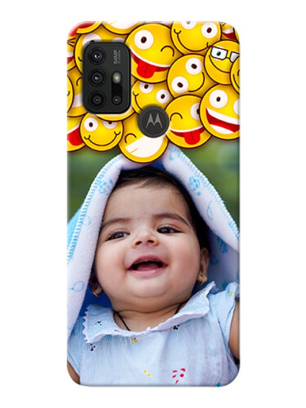 Custom Moto G30 Custom Phone Cases with Smiley Emoji Design