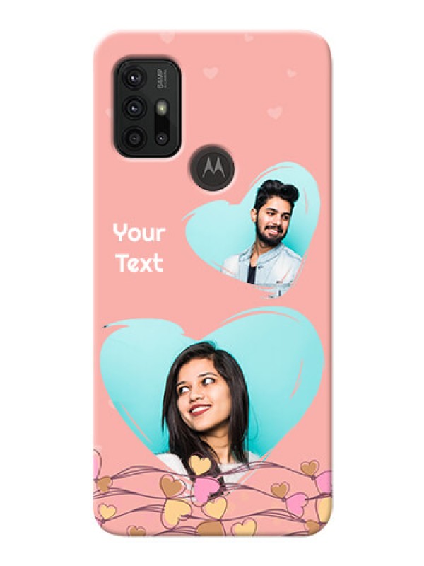 Custom Moto G30 customized phone cases: Love Doodle Design