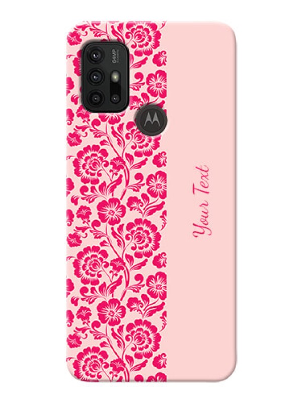 Custom Moto G30 Phone Back Covers: Attractive Floral Pattern Design