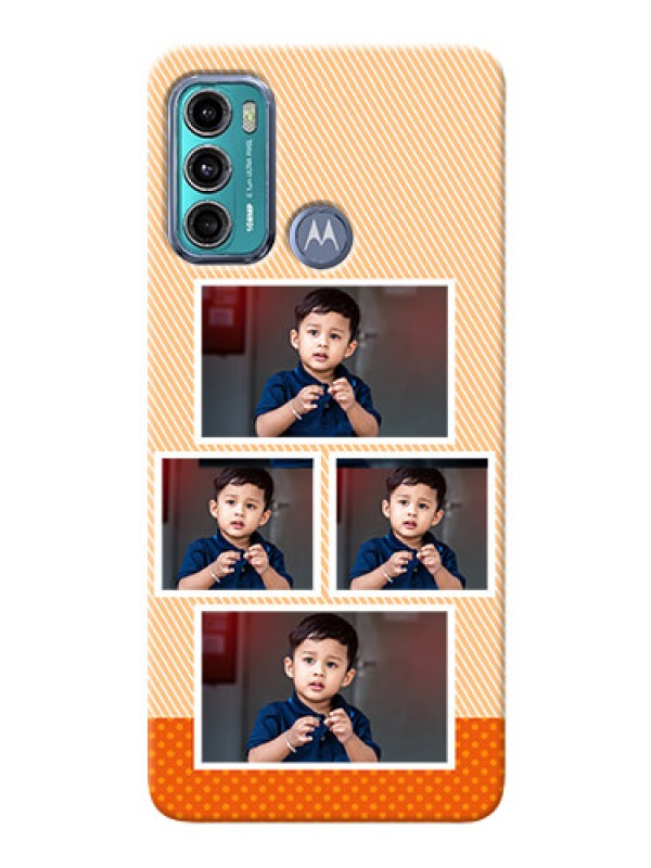 Custom Moto G40 Fusion Mobile Back Covers: Bulk Photos Upload Design