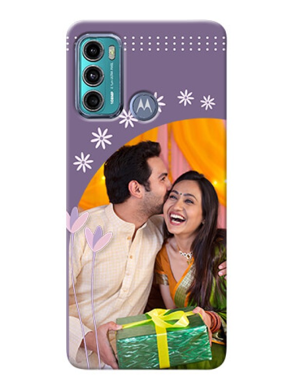 Custom Moto G40 Fusion Phone covers for girls: lavender flowers design 