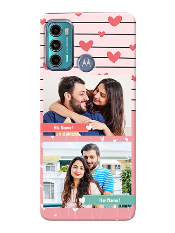 Custom Moto G40 Fusion custom mobile covers: Photo with Heart Design