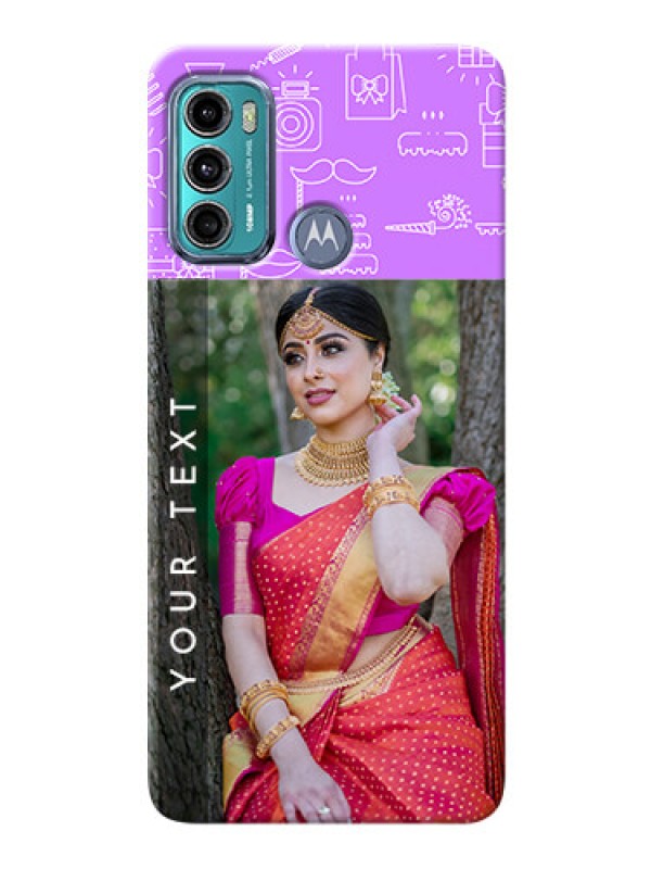 Custom Moto G40 Fusion Personalized Phone Cases: Birthday Icons Design