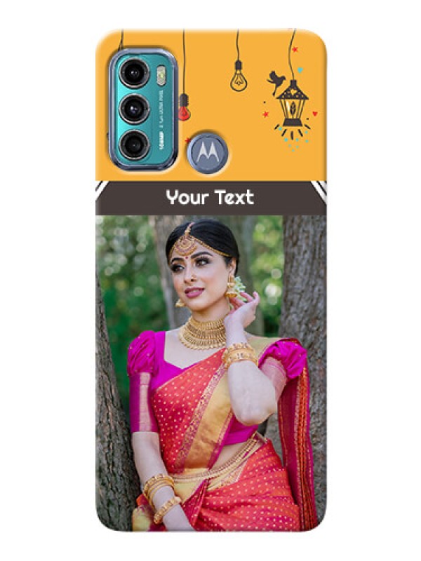 Custom Moto G40 Fusion custom back covers with Family Picture and Icons 