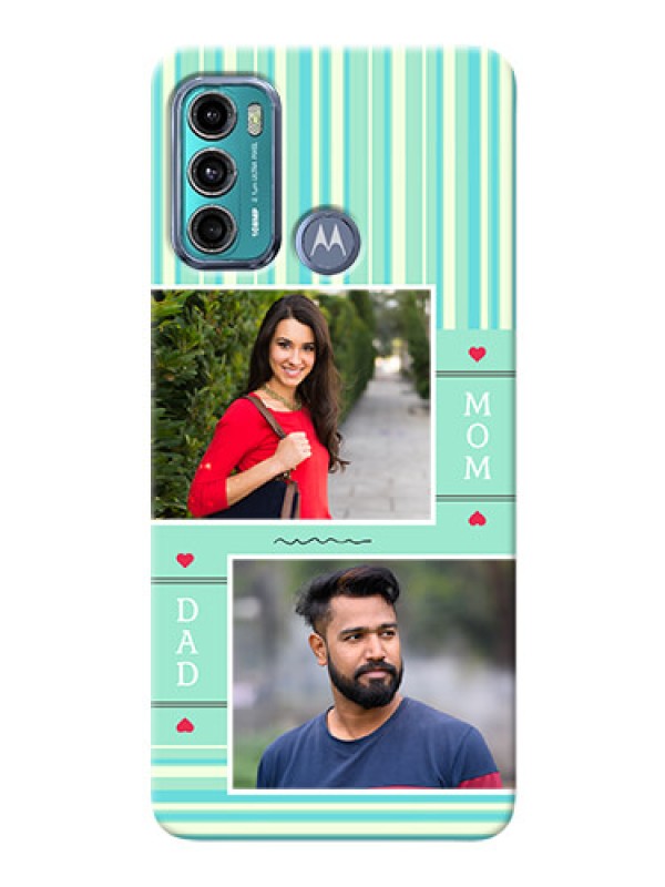 Custom Moto G40 Fusion custom mobile phone covers: Mom & Dad Pic Design