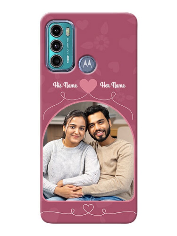 Custom Moto G40 Fusion mobile phone covers: Love Floral Design