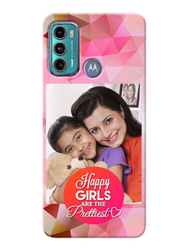 Custom Moto G40 Fusion Personalized Phone Covers: Abstract Triangle Design