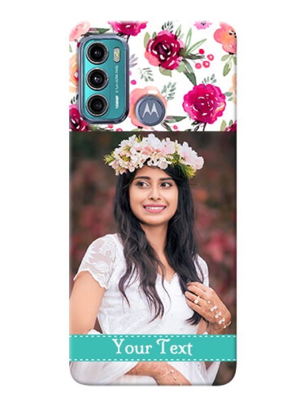 Custom Moto G40 Fusion Personalized Mobile Cases: Watercolor Floral Design