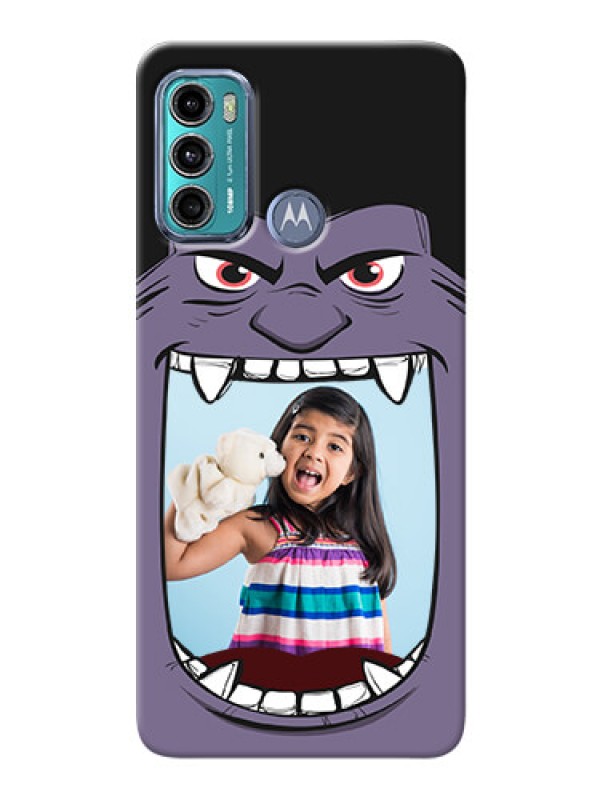 Custom Moto G40 Fusion Personalised Phone Covers: Angry Monster Design