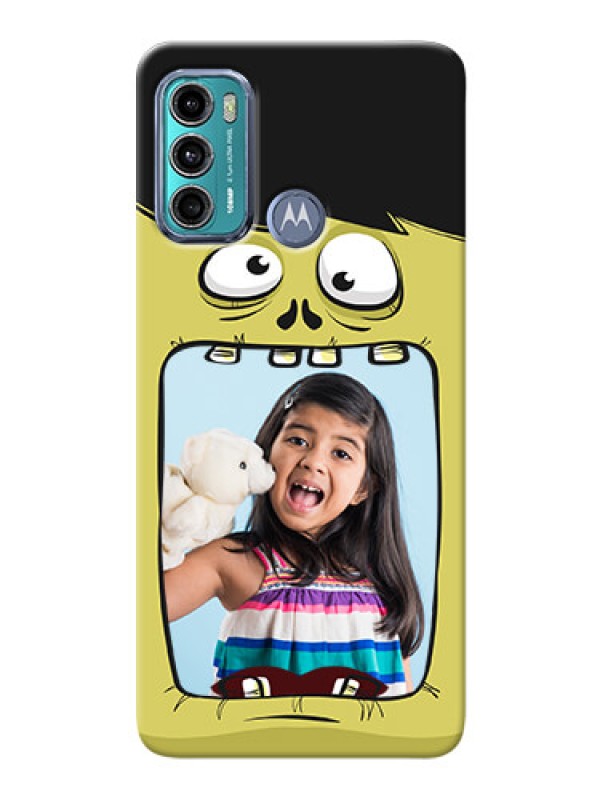 Custom Moto G40 Fusion Mobile Covers: Cartoon monster back case Design
