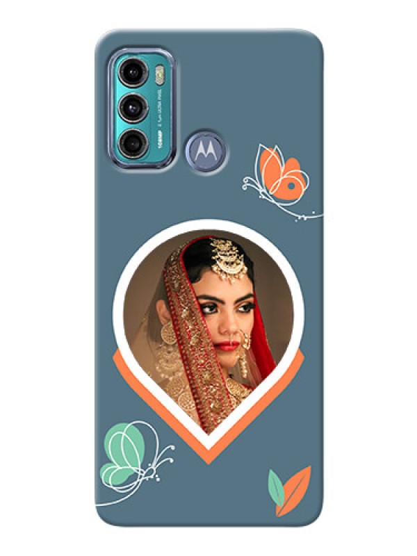 Custom Moto G40 Fusion Custom Mobile Case with Droplet Butterflies Design