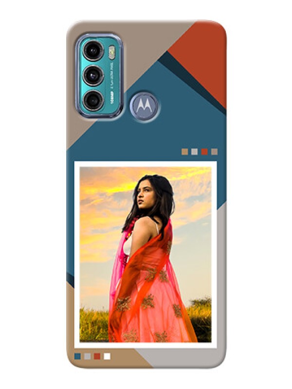 Custom Moto G40 Fusion Mobile Back Covers: Retro color pallet Design