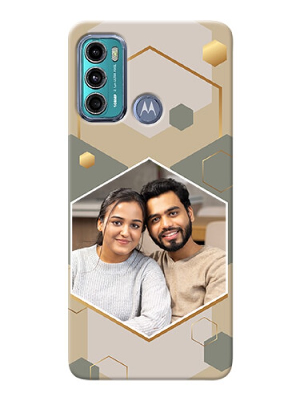 Custom Moto G40 Fusion Phone Back Covers: Stylish Hexagon Pattern Design