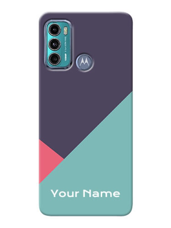 Custom Moto G40 Fusion Custom Phone Cases: Tri Color abstract Design