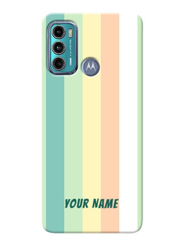 Custom Moto G40 Fusion Back Covers: Multi-colour Stripes Design