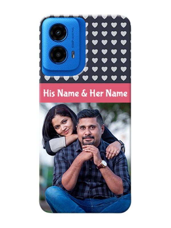 Custom Moto G45 5G Custom Hard Phone Case - Love Symbols Design