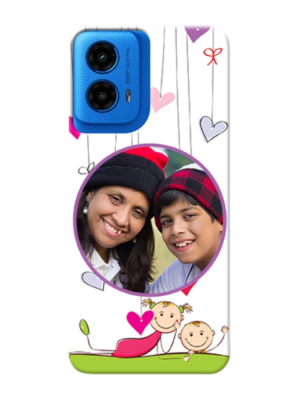 Custom Moto G45 5G Custom Hard Phone Case - Cute Kids Phone Case Design