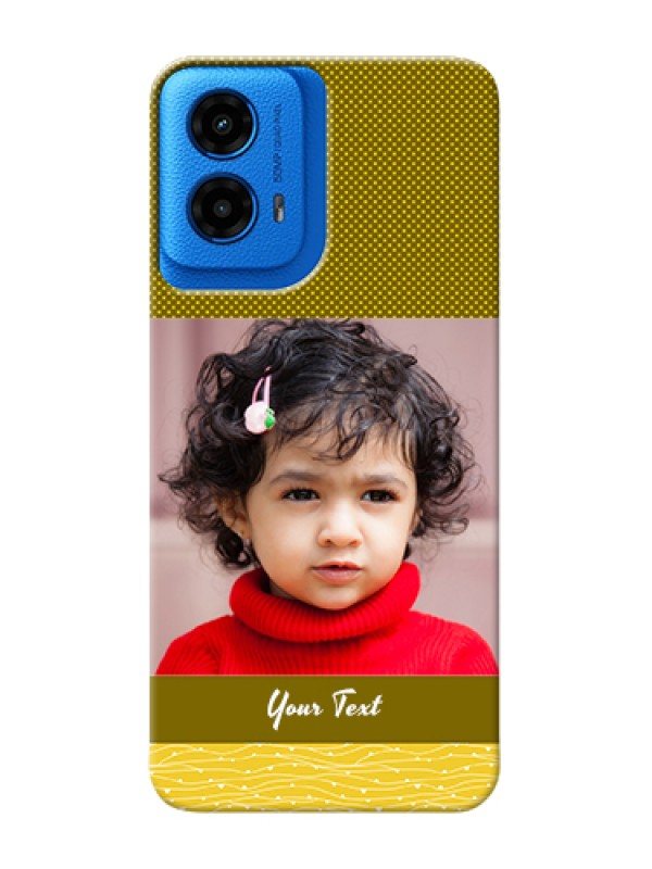 Custom Moto G45 5G Custom Hard Phone Case - Simple Green Color Design