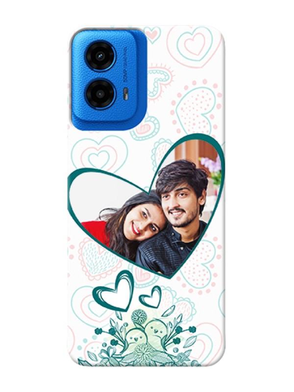 Custom Moto G45 5G Custom Hard Phone Case - Premium Couple Design