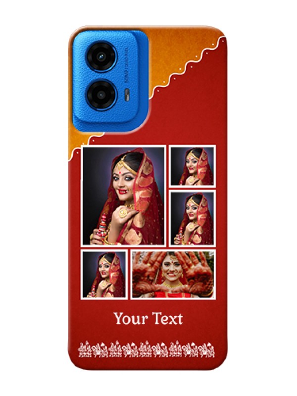 Custom Moto G45 5G Custom Hard Phone Case - Wedding Pic Upload Design