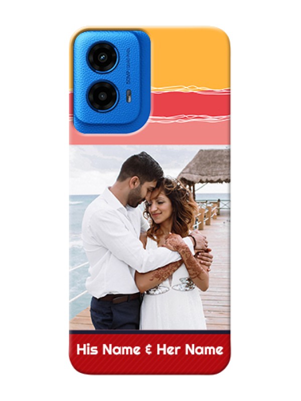 Custom Moto G45 5G Custom Hard Phone Case - Colorful Case Design