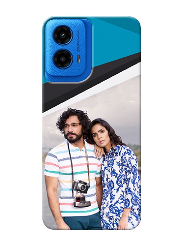 Custom Moto G45 5G Custom Hard Phone Case - Simple Pattern Photo Upload Design