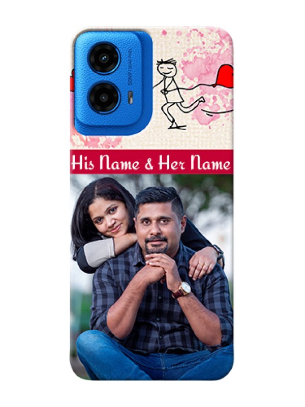 Custom Moto G45 5G Custom Hard Phone Case - You And Me Case Design