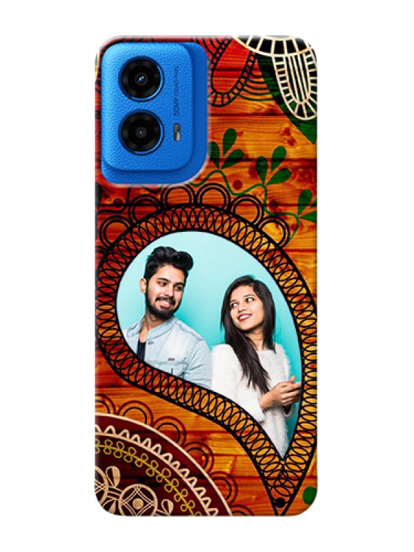 Custom Moto G45 5G Custom Hard Phone Case - Abstract Colorful Design