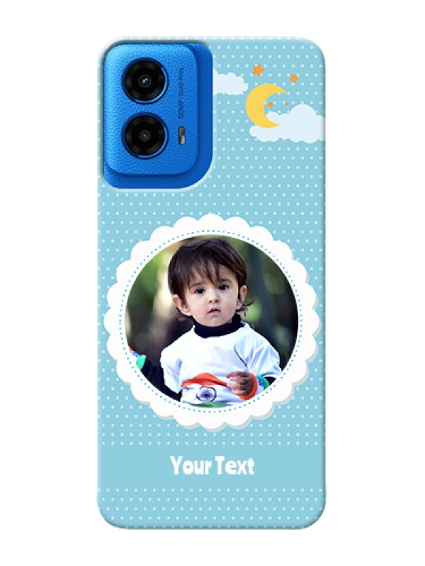 Custom Moto G45 5G Custom Hard Phone Case - Violet Pattern Design