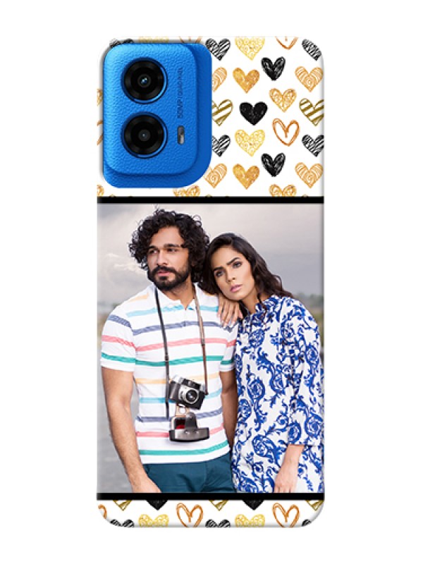 Custom Moto G45 5G Custom Hard Phone Case - Love Symbol Design