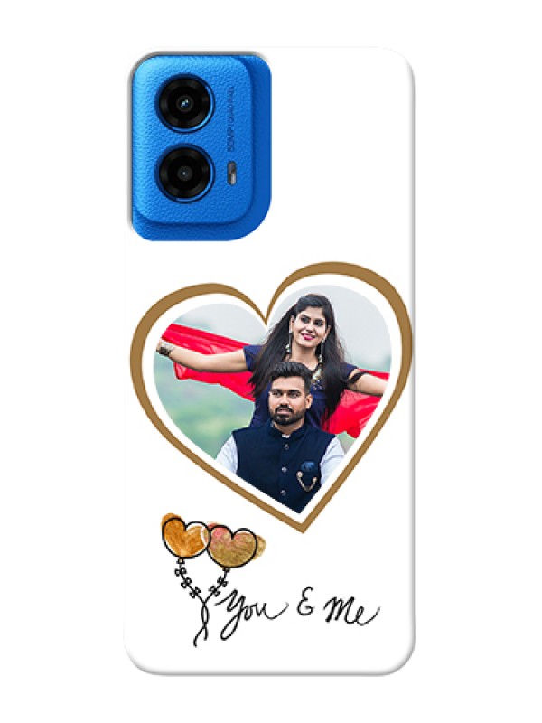 Custom Moto G45 5G Custom Hard Phone Case - You & Me Design