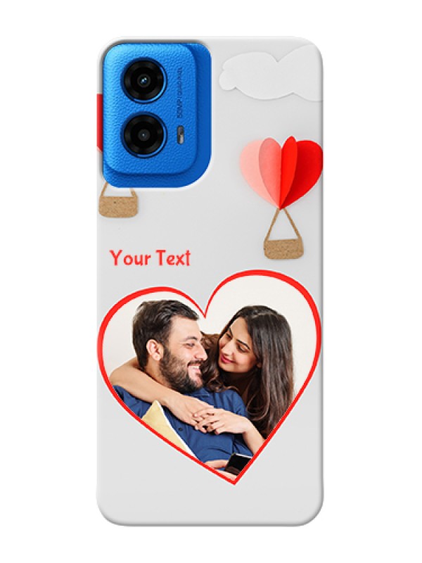 Custom Moto G45 5G Custom Hard Phone Case - Parachute Love Design