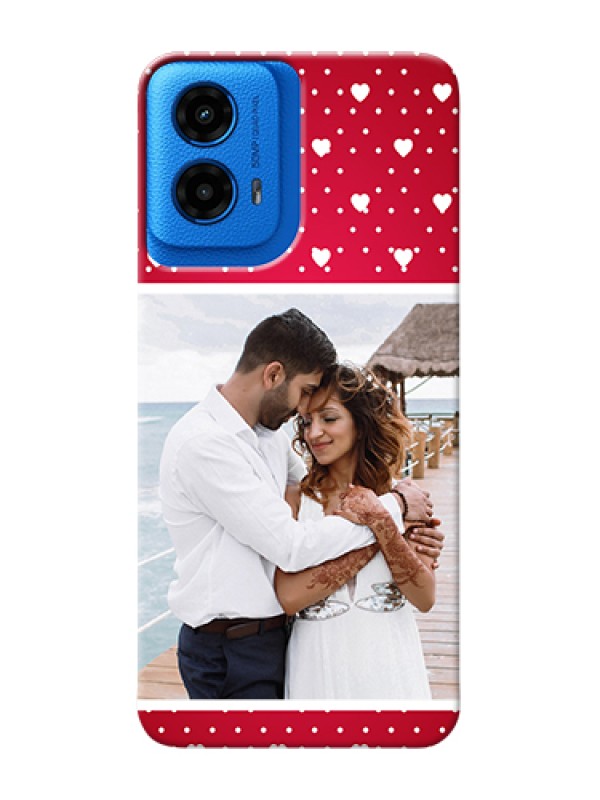 Custom Moto G45 5G Custom Hard Phone Case - Hearts Mobile Case Design