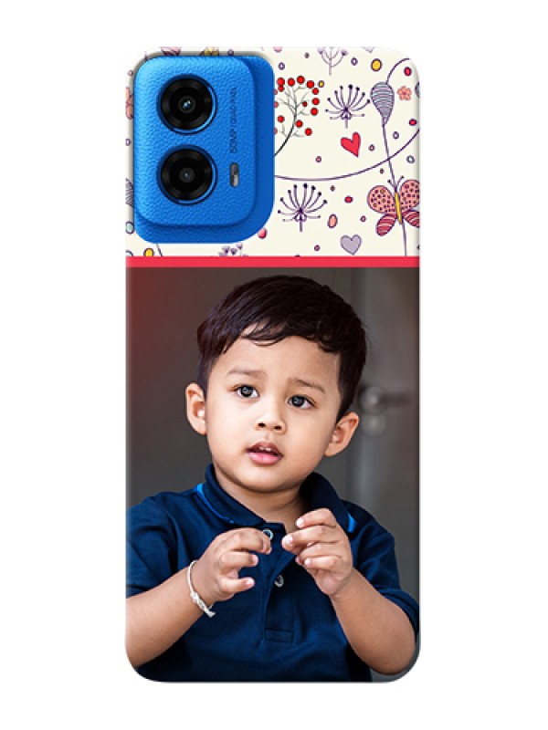 Custom Moto G45 5G Custom Hard Phone Case - Premium Floral Design