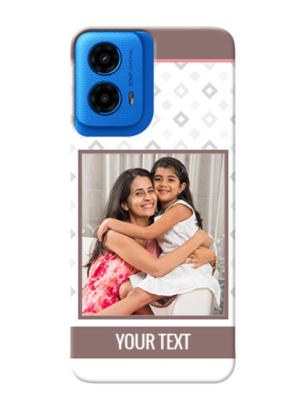 Custom Moto G45 5G Custom Hard Phone Case - Simple Diamond Design