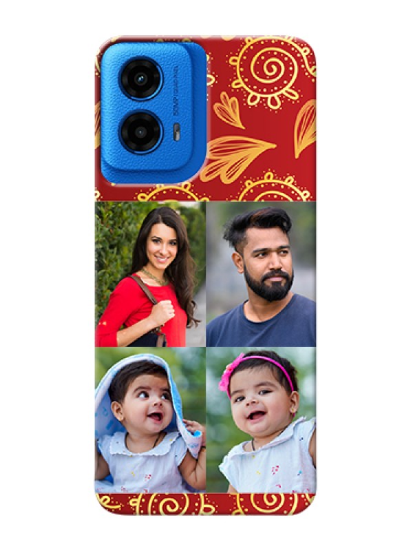 Custom Moto G45 5G Custom Hard Phone Case - 4 Image Traditional Design