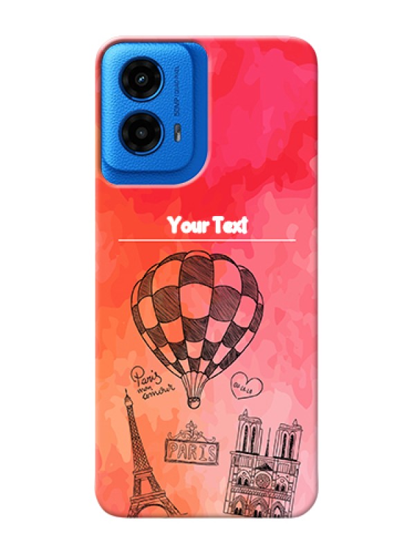 Custom Moto G45 5G Custom Hard Phone Case - Paris Theme Design