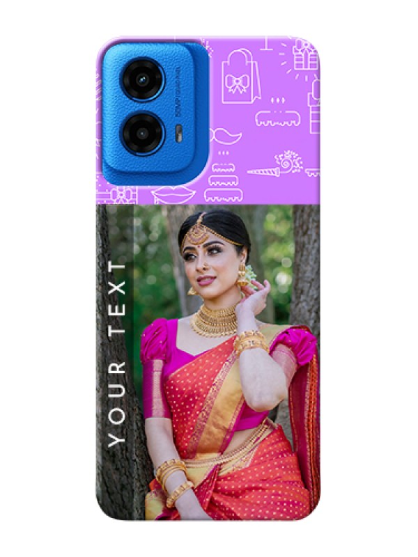 Custom Moto G45 5G Custom Hard Phone Case - Birthday Icons Design