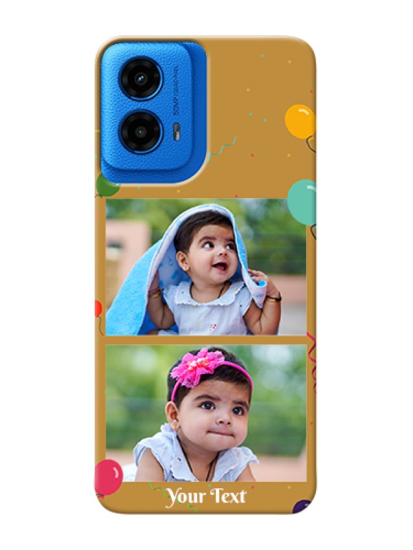 Custom Moto G45 5G Custom Hard Phone Case - Image Holder With Birthday Celebrations Design