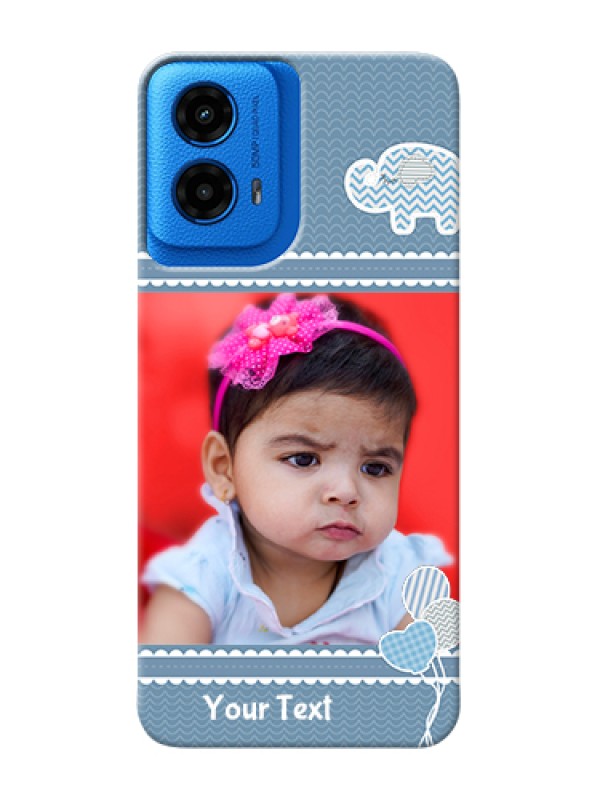 Custom Moto G45 5G Custom Hard Phone Case - With Kids Pattern Design