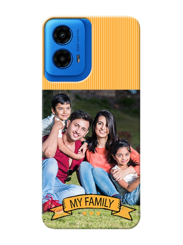Custom Moto G45 5G Custom Hard Phone Case - My Family Design