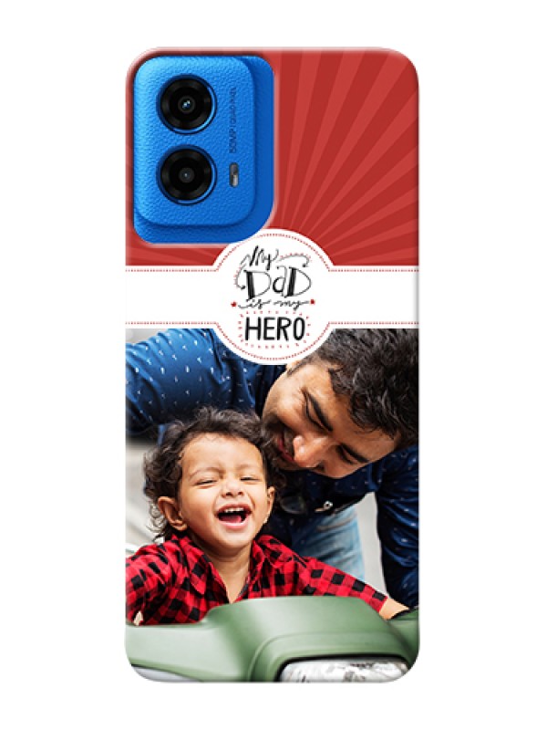 Custom Moto G45 5G Custom Hard Phone Case - My Dad Hero Design