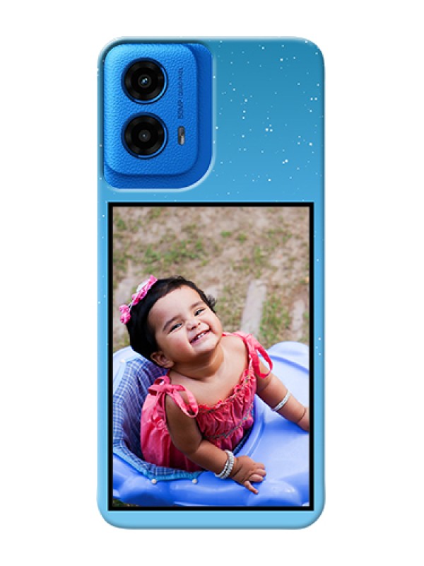 Custom Moto G45 5G Custom Hard Phone Case - Wave Pattern Colorful Design