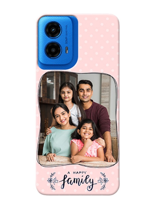 Custom Moto G45 5G Custom Hard Phone Case - Family With Dots Design