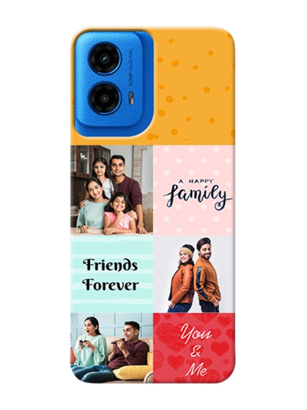 Custom Moto G45 5G Custom Hard Phone Case - Images With Quotes Design